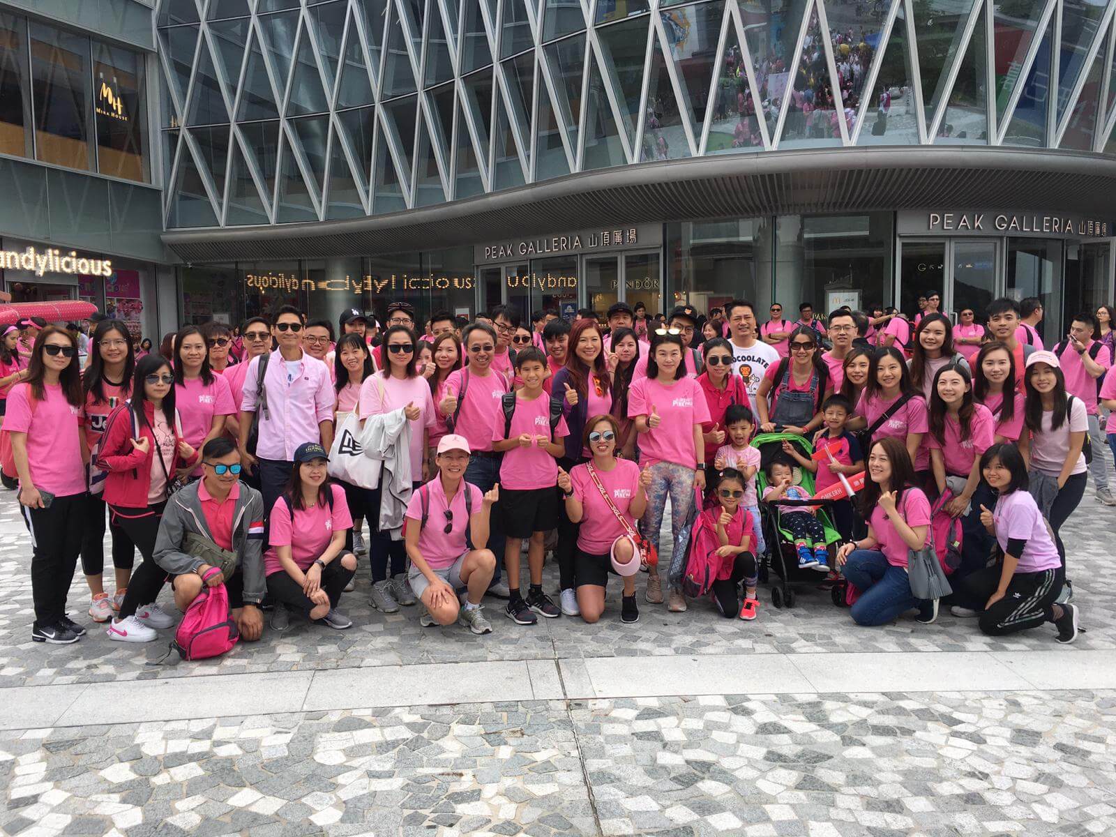Dresses in Pink to Support Pink Walk  